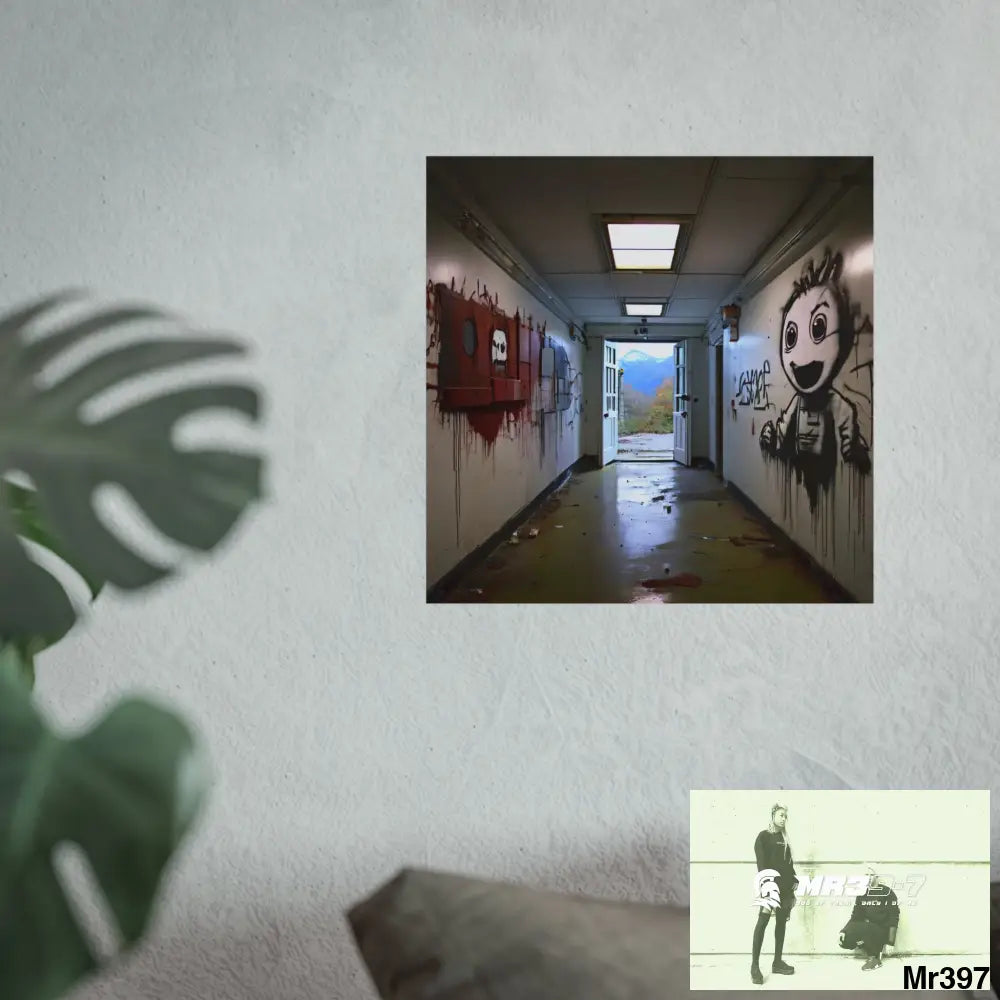 Banksy Style Escape from Hergest Assassination fail Nov -Dec 2013 no 15 Fine Art Posters Poster