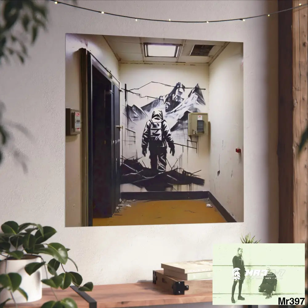 Banksy Style Escape from Hergest Assassination fail Nov -Dec 2013 no 17 Fine Art Posters Poster