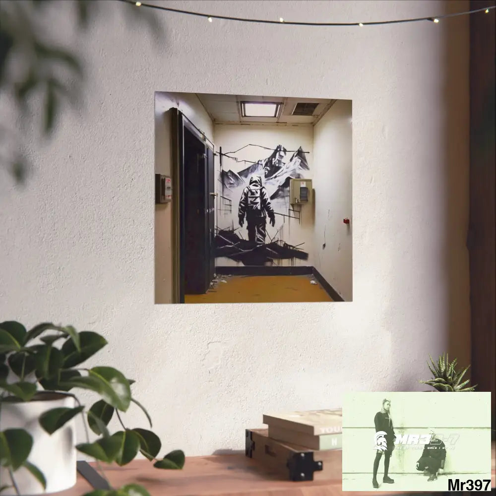 Banksy Style Escape from Hergest Assassination fail Nov -Dec 2013 no 17 Fine Art Posters Poster