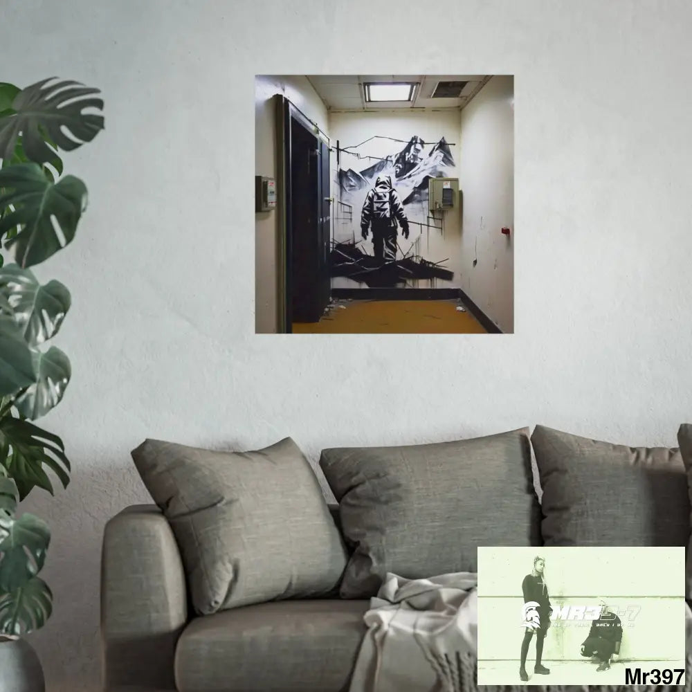 Banksy Style Escape from Hergest Assassination fail Nov -Dec 2013 no 17 Fine Art Posters Poster