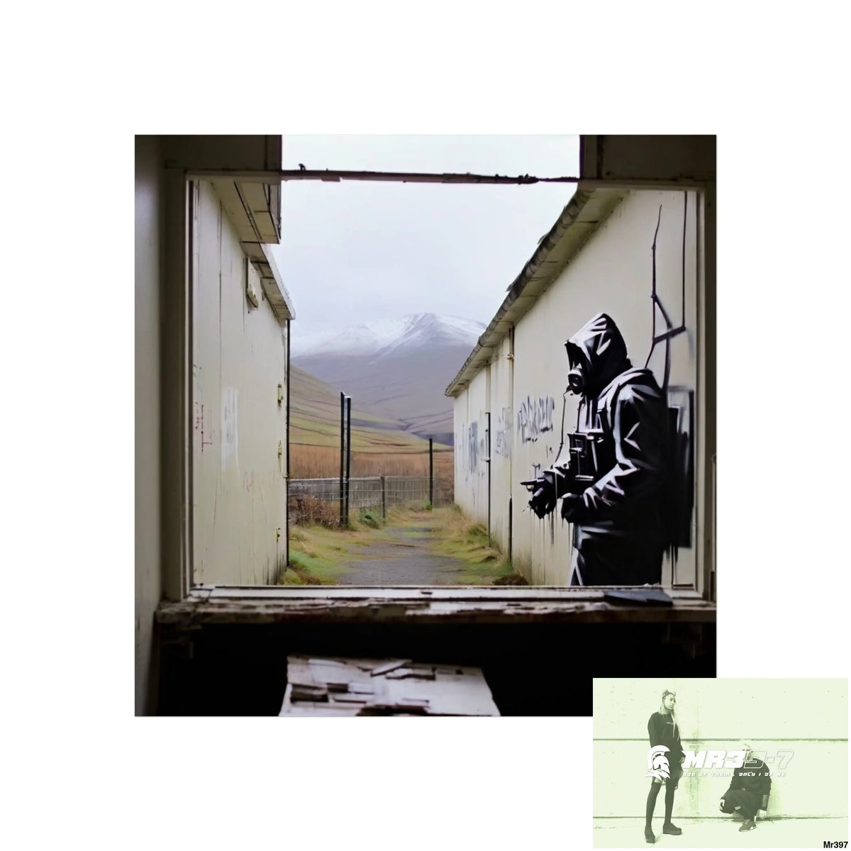 Banksy Style Escape from Hergest Assassination fail Nov -Dec 2013 no 18 Fine Art Posters 16″ x 16″ / Matte Poster