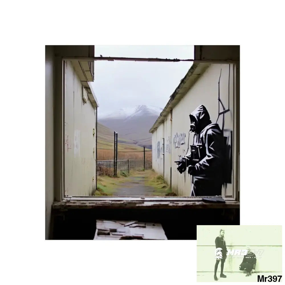 Banksy Style Escape from Hergest Assassination fail Nov -Dec 2013 no 18 Fine Art Posters 24″ x 24″ / Matte Poster