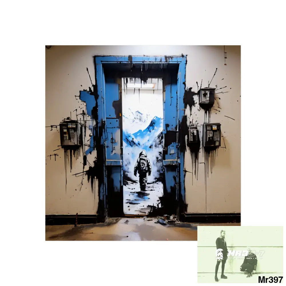 Banksy Style Escape from Hergest Assassination fail Nov -Dec 2013 no 2 Fine Art Posters 30″ x 30″ / Matte Poster