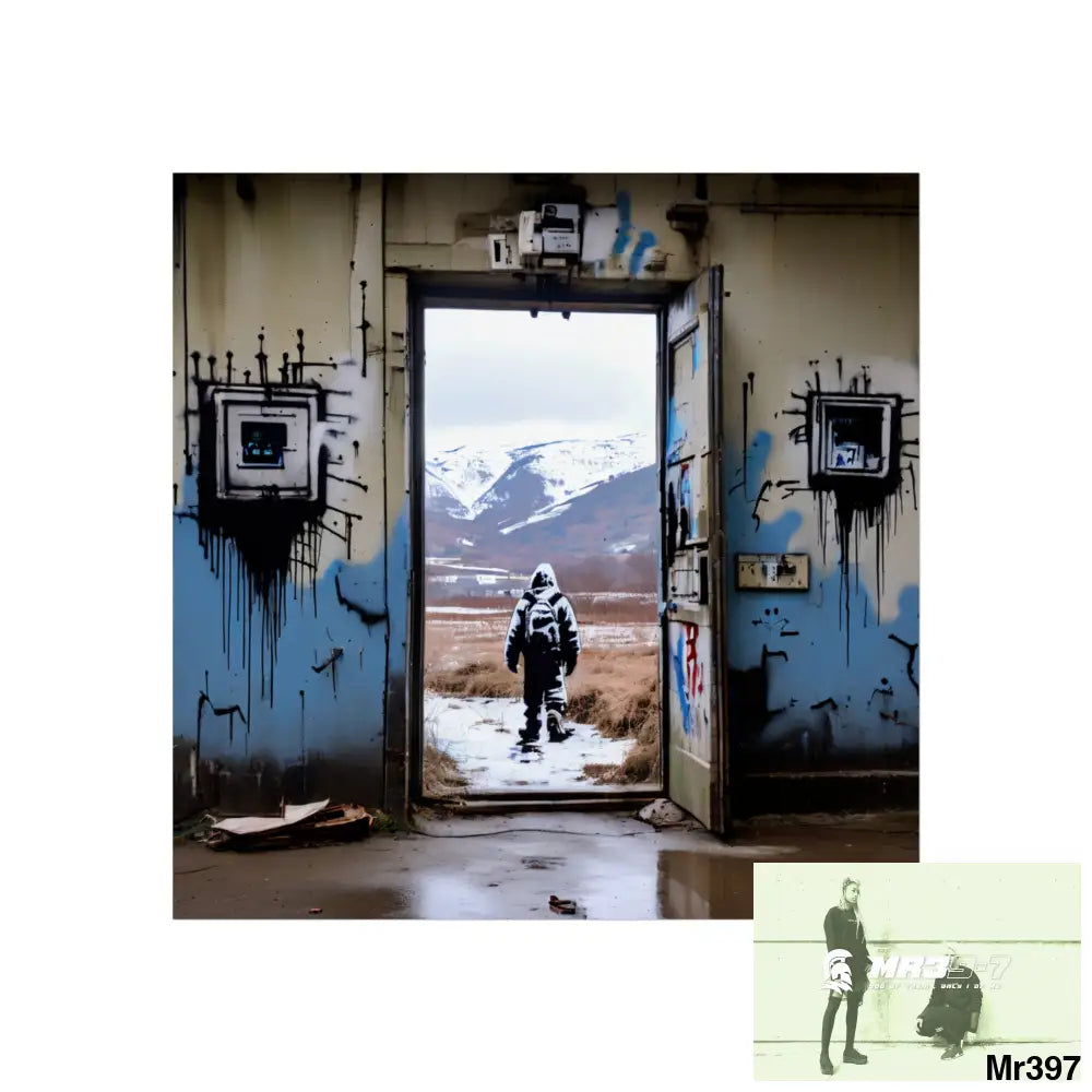 Banksy Style Escape from Hergest Assassination fail Nov -Dec 2013 no 3 Fine Art Posters 16″ x 16″ / Matte Poster