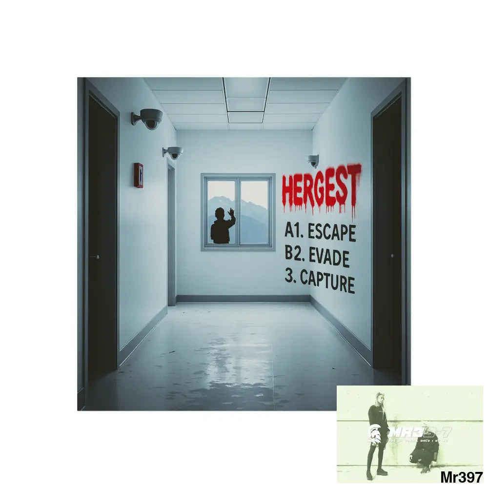 Banksy Style Escape from Hergest Assassination fail Nov -Dec 2013 no 5 Fine Art Posters 16″ x 16″ / Matte Poster