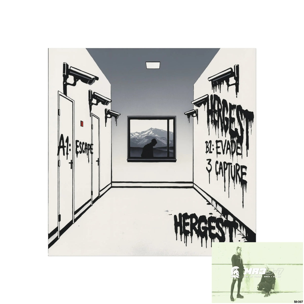 Banksy Style Escape from Hergest Assassination fail Nov -Dec 2013 no 6 Fine Art Posters 16″ x 16″ / Matte Poster