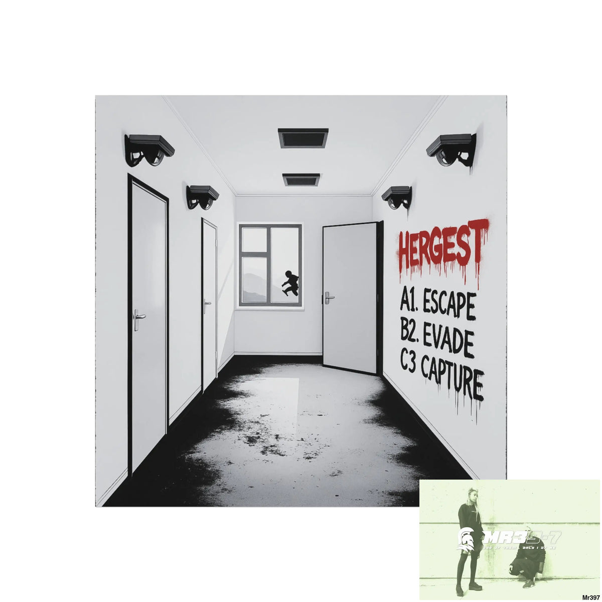 Banksy Style Escape from Hergest Assassination fail Nov -Dec 2013 no 7 Fine Art Posters 16″ x 16″ / Matte Poster