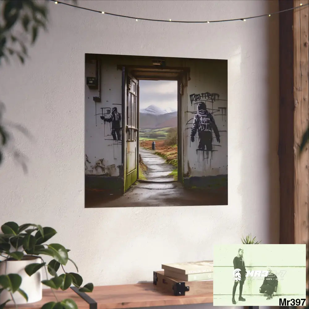 Banksy Style Escape from Hergest Assassination fail Nov -Dec 2013 no 9 Fine Art Posters Poster