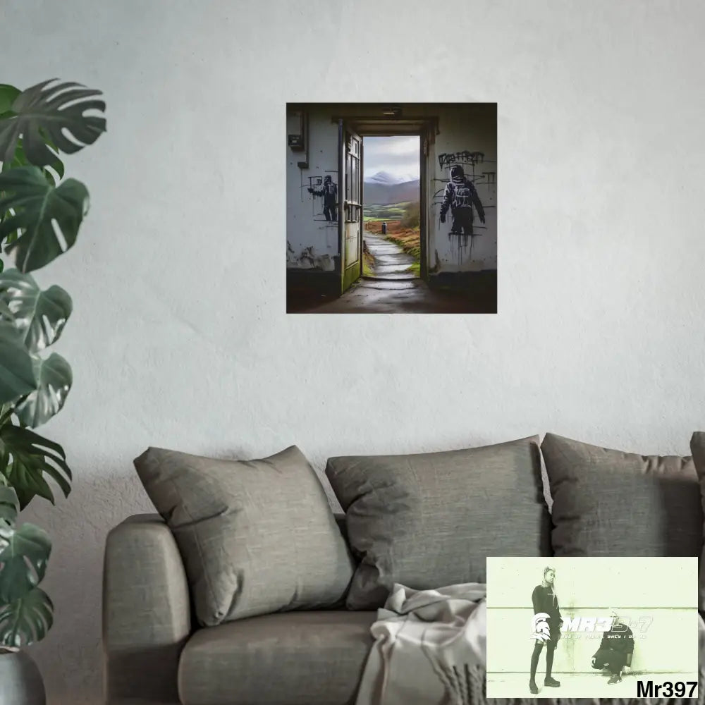 Banksy Style Escape from Hergest Assassination fail Nov -Dec 2013 no 9 Fine Art Posters Poster