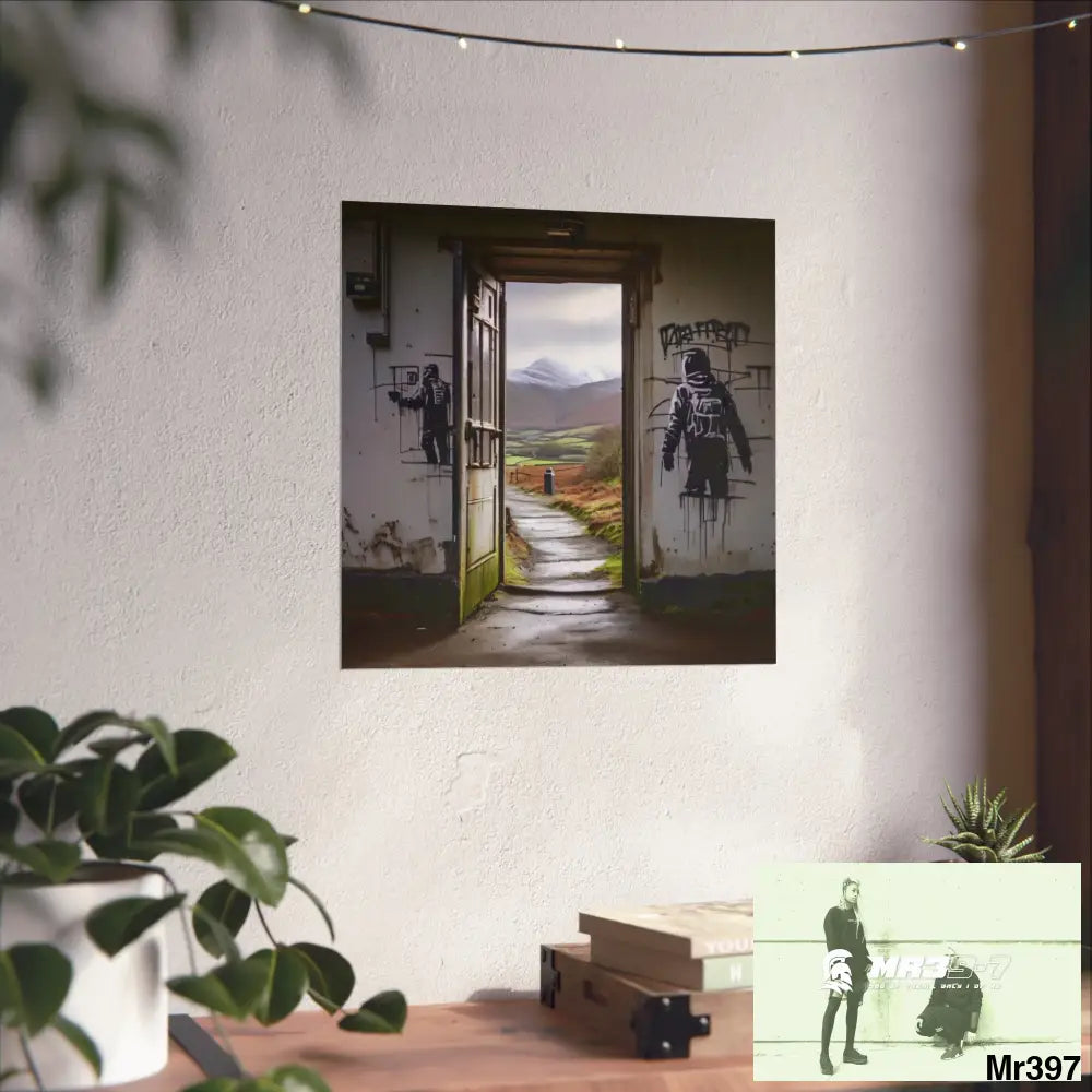 Banksy Style Escape from Hergest Assassination fail Nov -Dec 2013 no 9 Fine Art Posters Poster