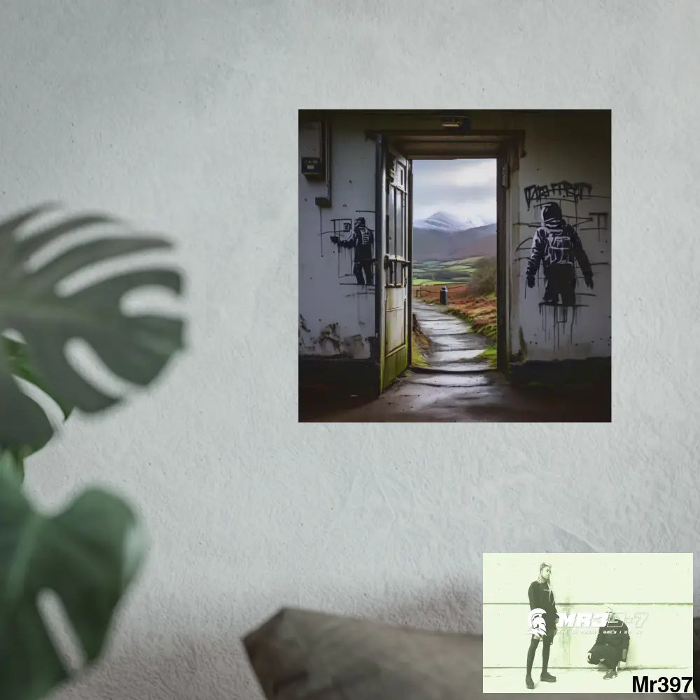 Banksy Style Escape from Hergest Assassination fail Nov -Dec 2013 no 9 Fine Art Posters Poster