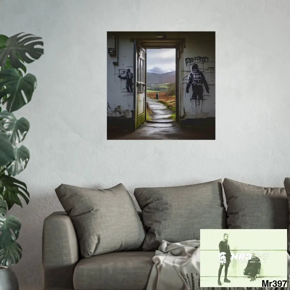 Banksy Style Escape from Hergest Assassination fail Nov -Dec 2013 no 9 Fine Art Posters Poster
