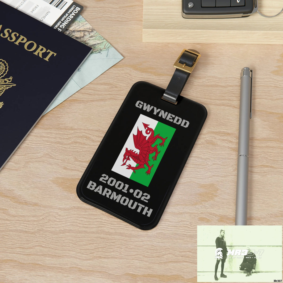 Barmouth Wales MR39-7 Luggage Tag 2.4’’ × 4’’ Accessories