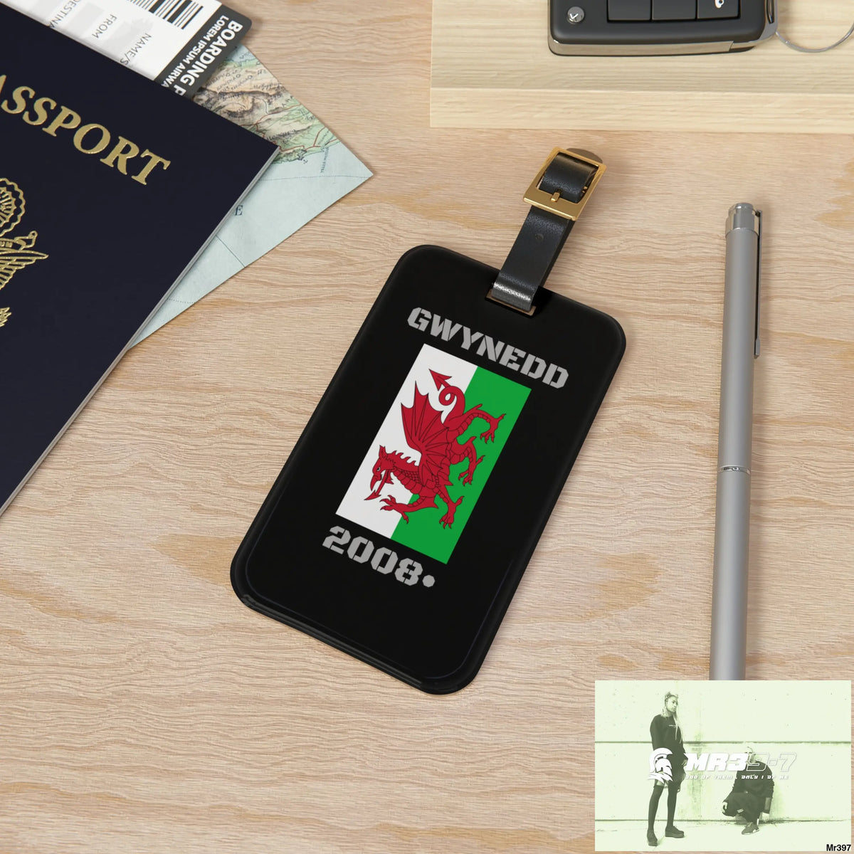 Barmouth Wales MR39-7Luggage Tag 2.4’’ × 4’’ Accessories