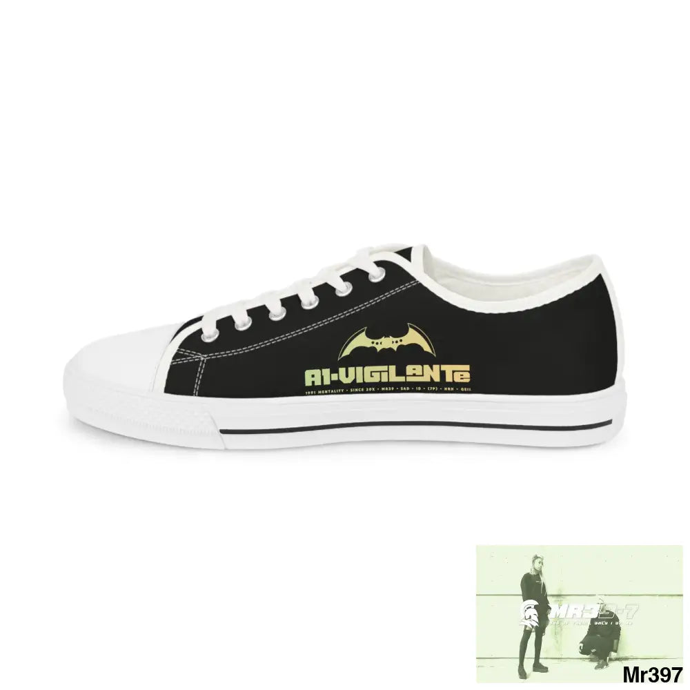 Black A1-Vigilante Men’s Low Top Sneakers Shoes