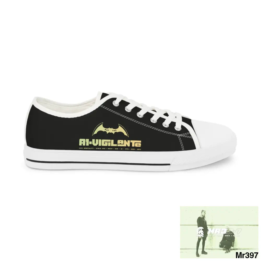 Black A1-Vigilante Men’s Low Top Sneakers Shoes