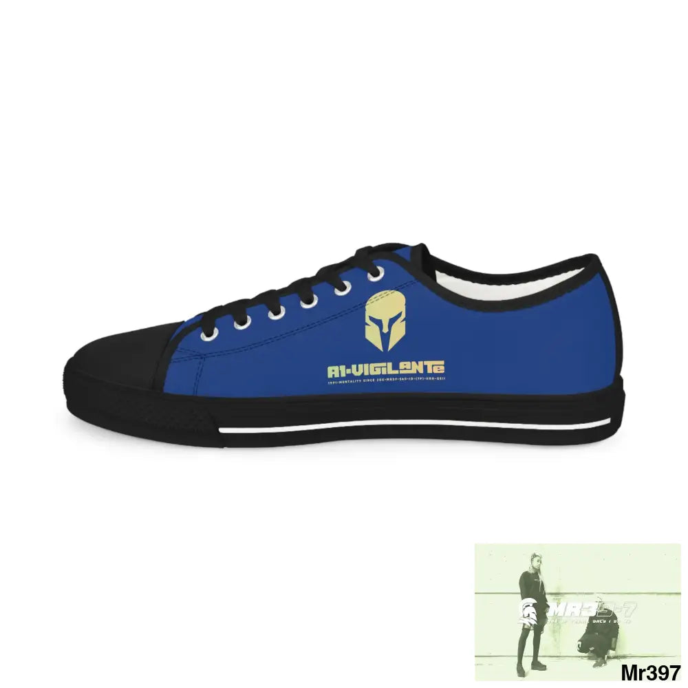 Blue A1-Vigilante Men’s Low Top Sneakers Shoes