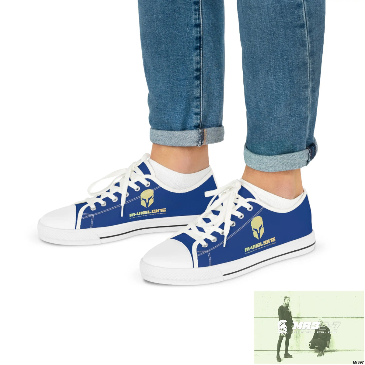 Blue A1-Vigilante Men’s Low Top Sneakers Shoes