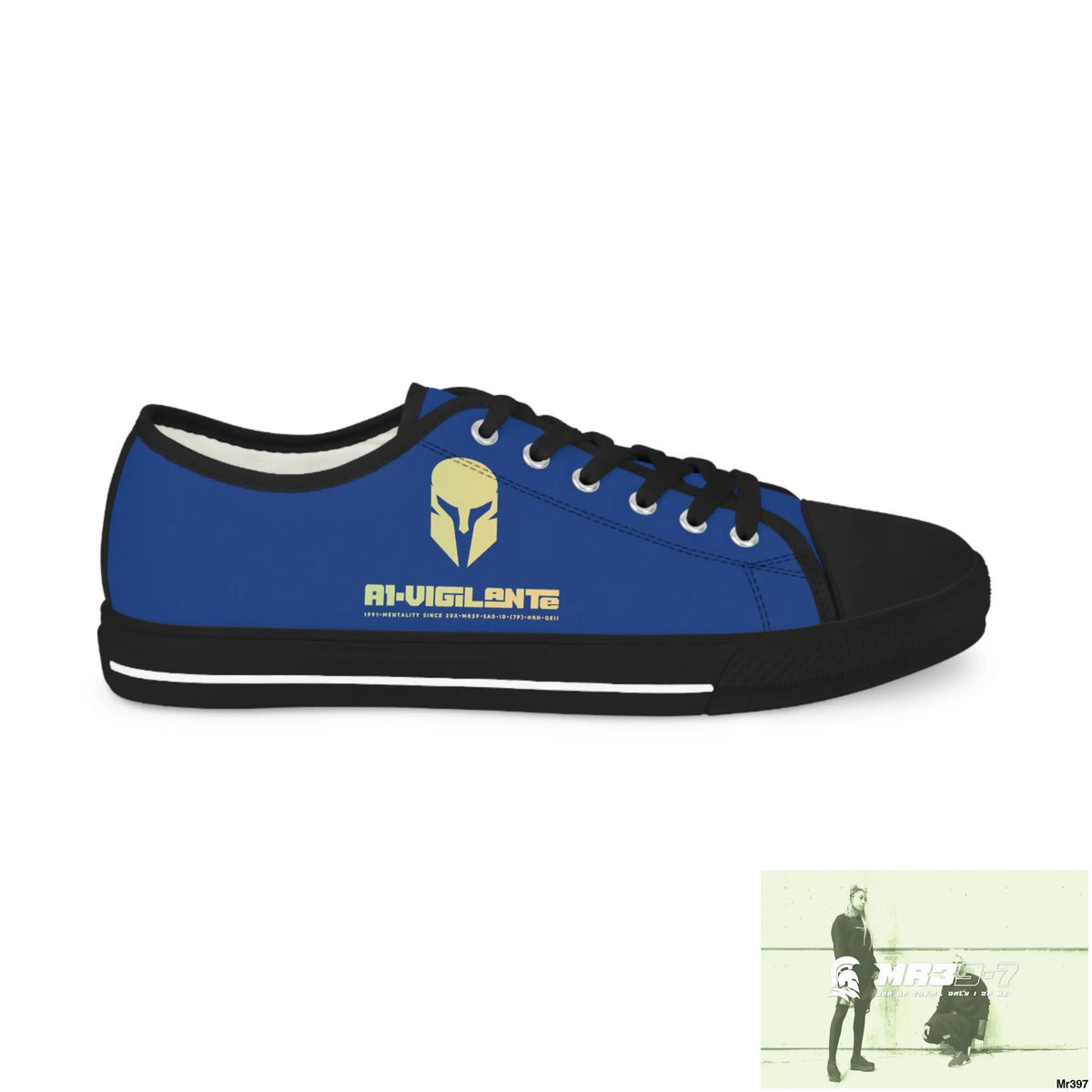 Blue A1-Vigilante Men’s Low Top Sneakers Shoes