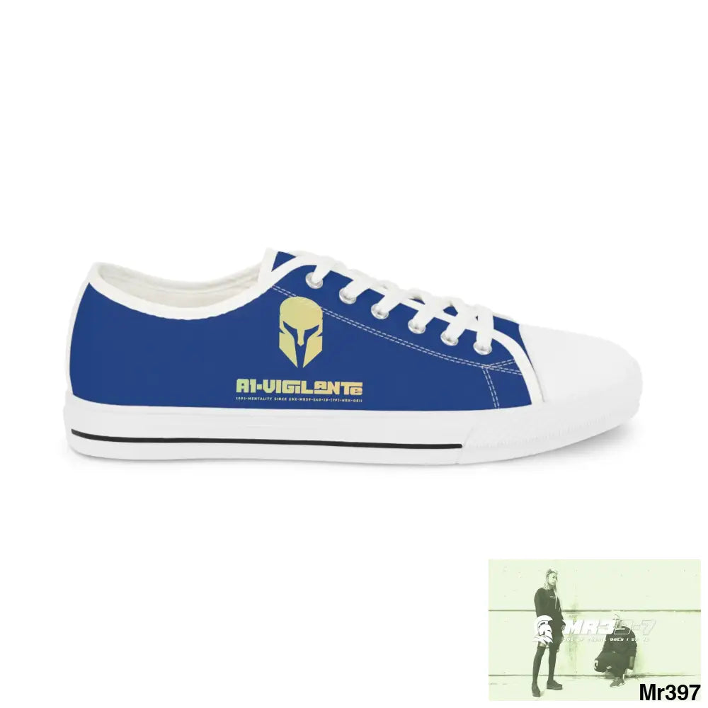 Blue A1-Vigilante Men’s Low Top Sneakers Shoes