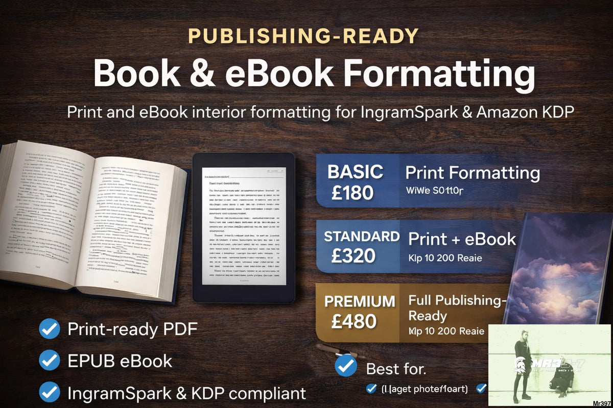 Book & eBook Formatting (Publishing-Ready) Book & eBook Formatting (Publishing-Ready)