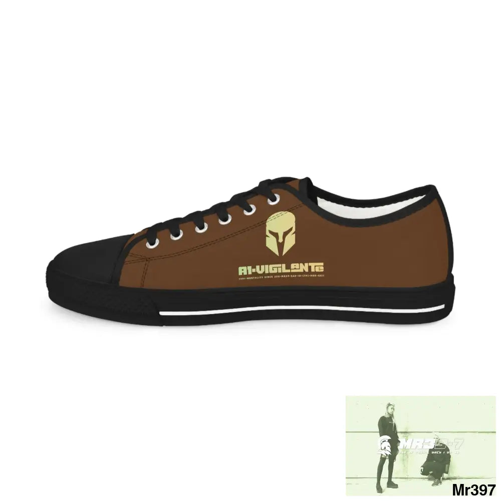 Brown A1-Vigilante Men’s Low Top Sneakers Shoes
