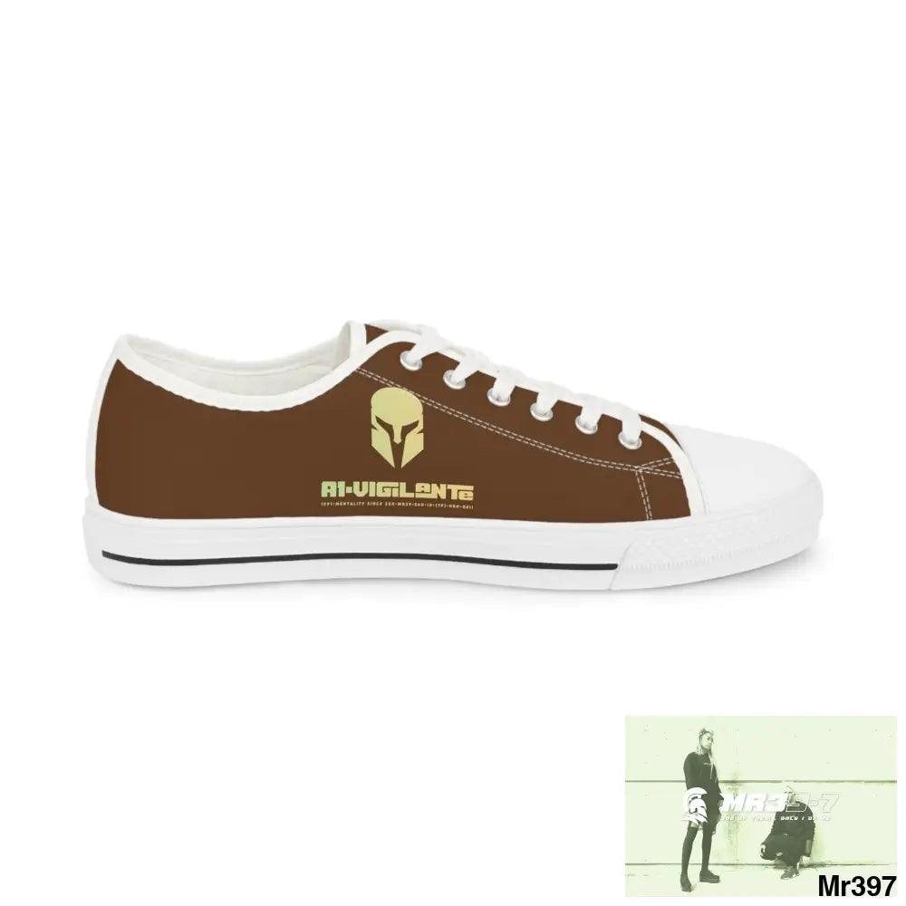 Brown A1-Vigilante Men’s Low Top Sneakers Shoes