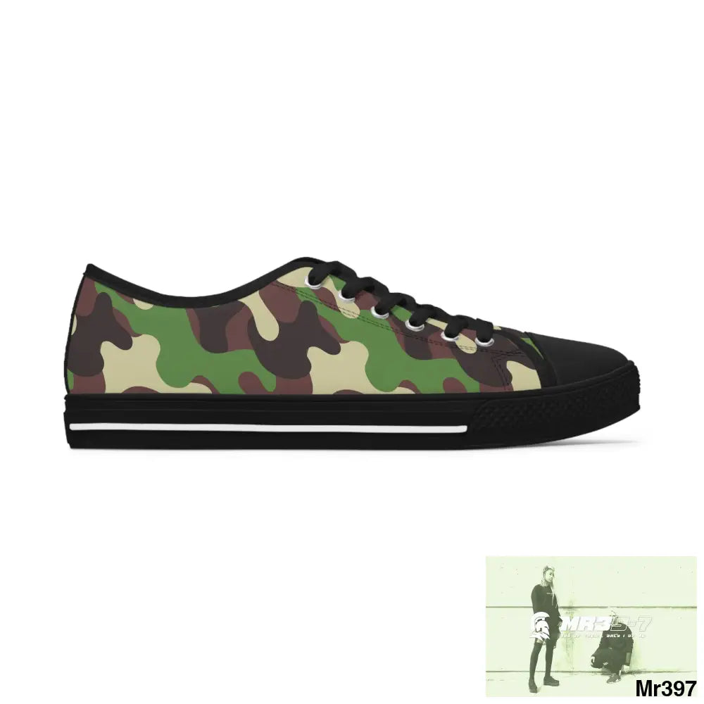 Camo no 10 Women’s Low Top Sneakers Shoes