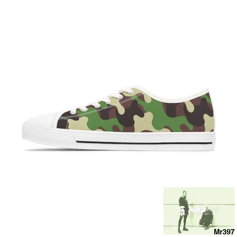 Camo no 10 Women’s Low Top Sneakers Shoes