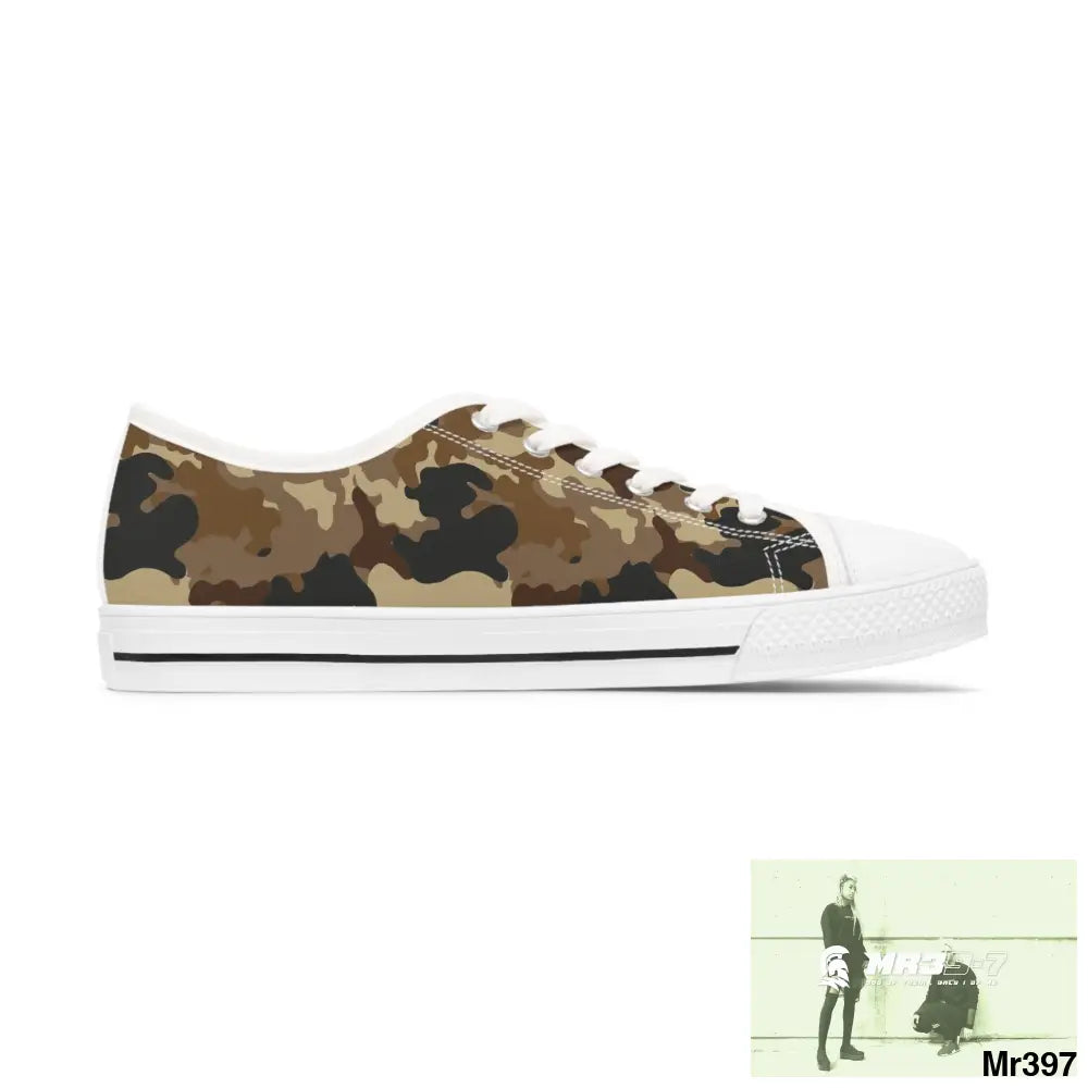 Camo no 11 Women’s Low Top Sneakers Shoes