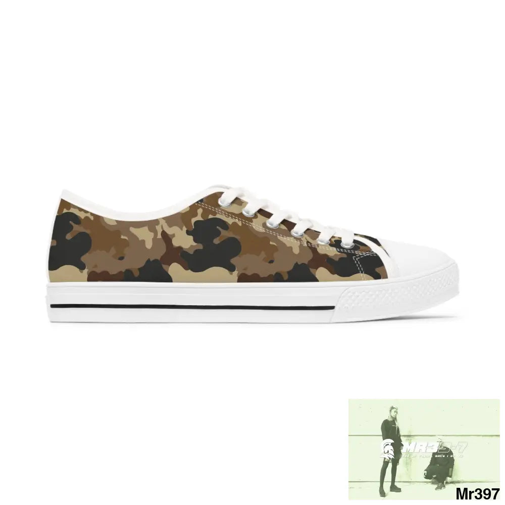 Camo no 11 Women’s Low Top Sneakers Shoes