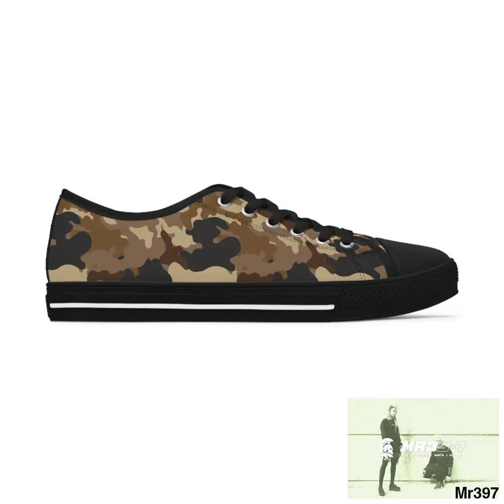 Camo no 11 Women’s Low Top Sneakers Shoes