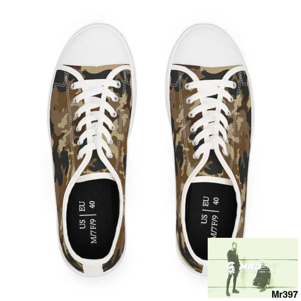 Camo no 11 Women’s Low Top Sneakers Shoes