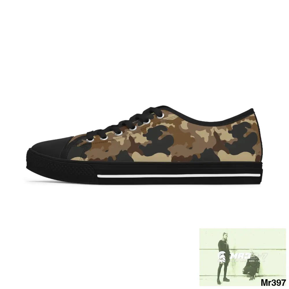 Camo no 11 Women’s Low Top Sneakers Shoes