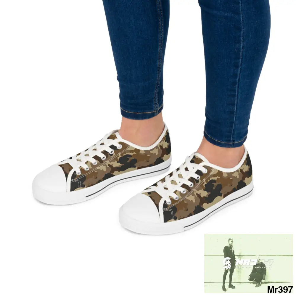 Camo no 11 Women’s Low Top Sneakers Shoes