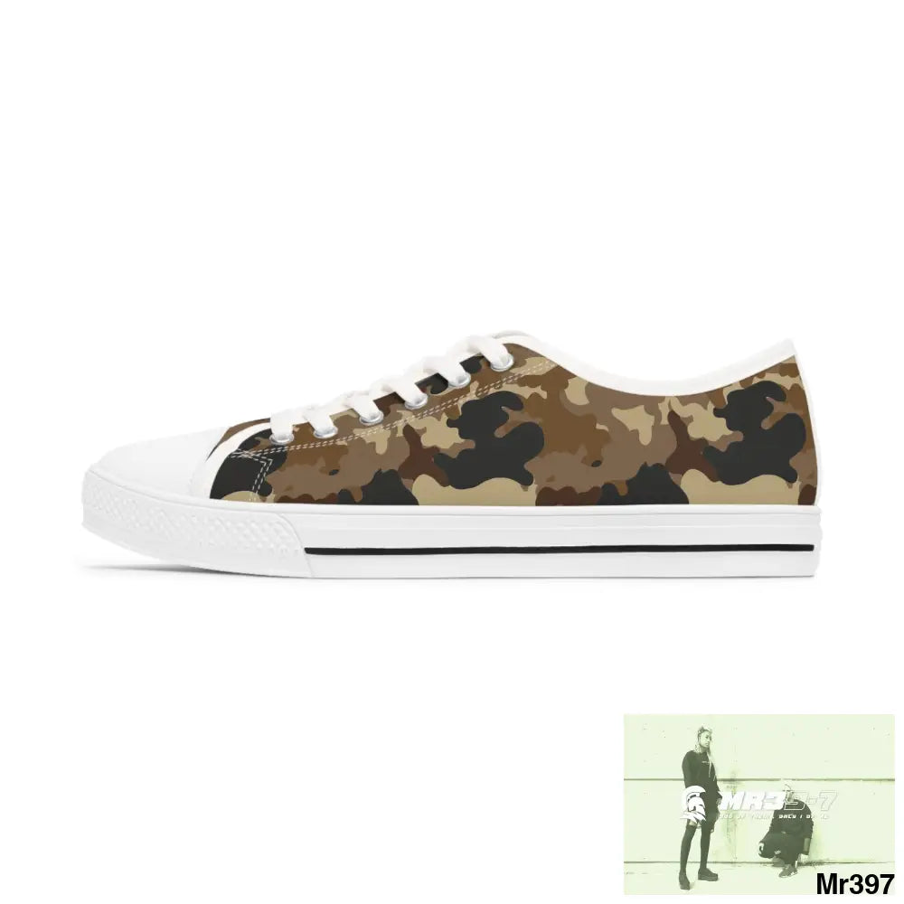 Camo no 11 Women’s Low Top Sneakers Shoes