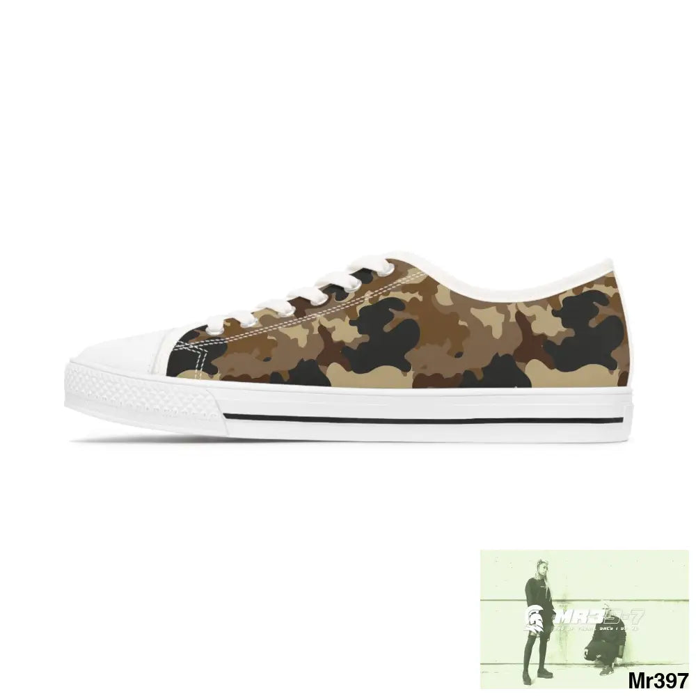 Camo no 11 Women’s Low Top Sneakers Shoes