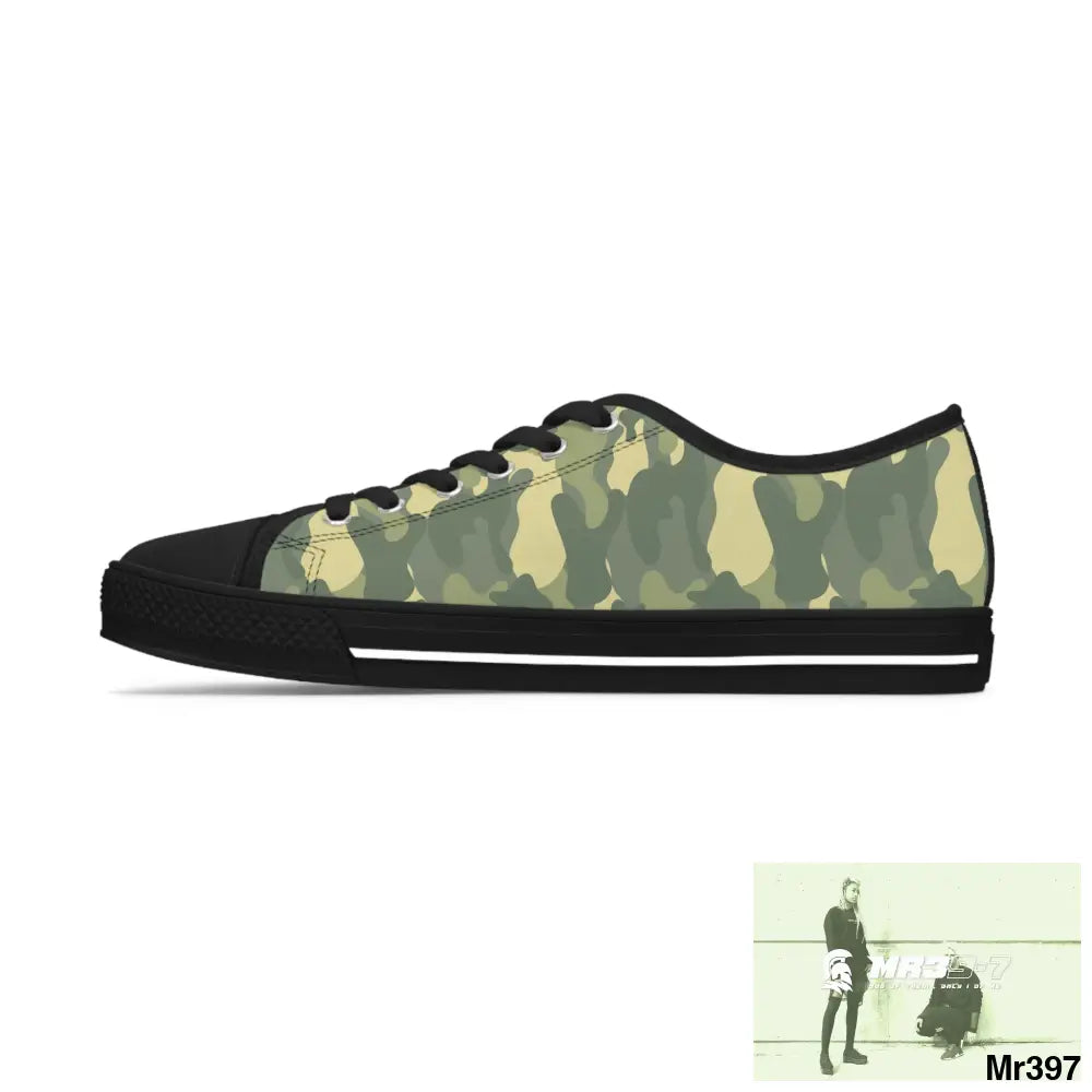 Camo no 4 Women’s Low Top Sneakers Shoes