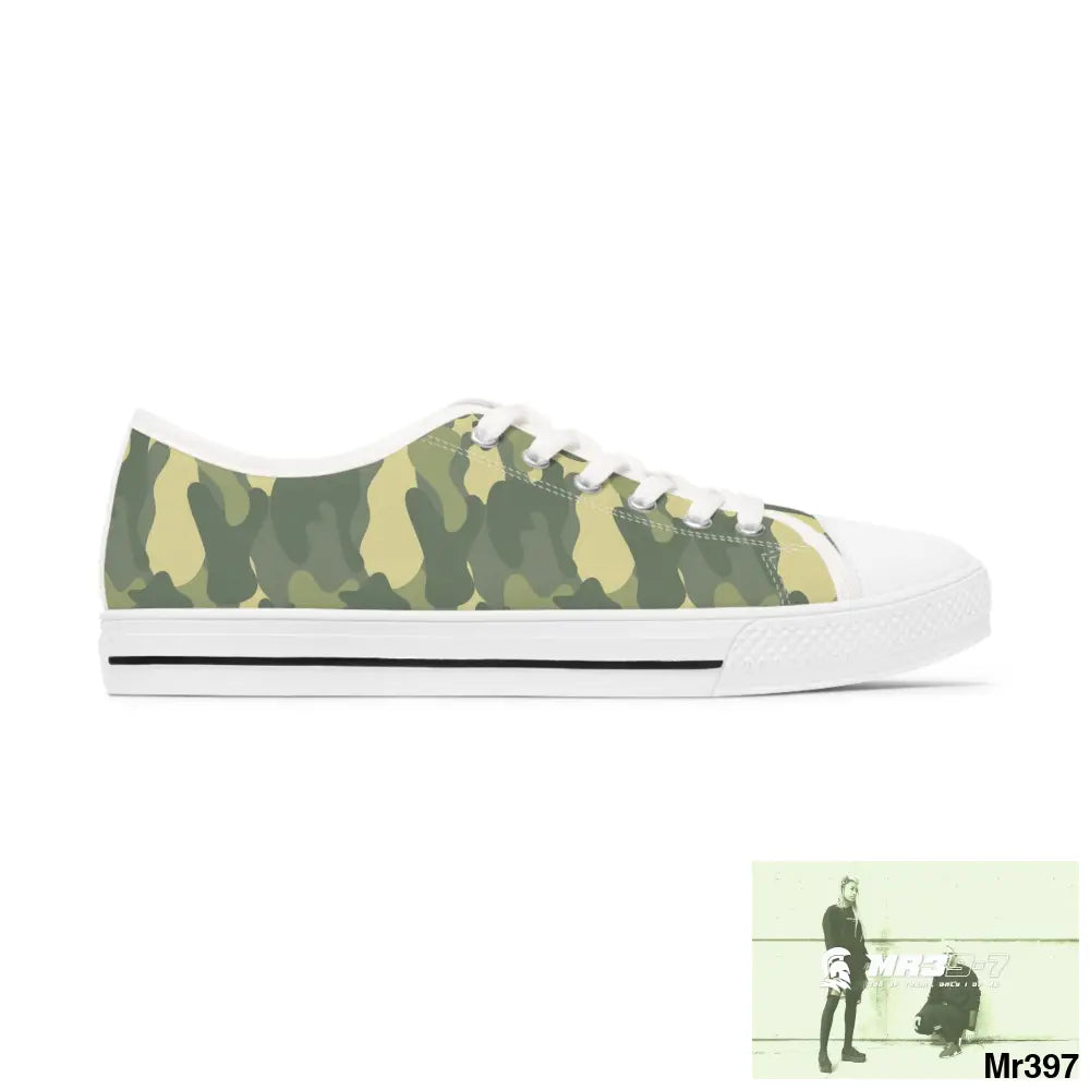 Camo no 4 Women’s Low Top Sneakers Shoes