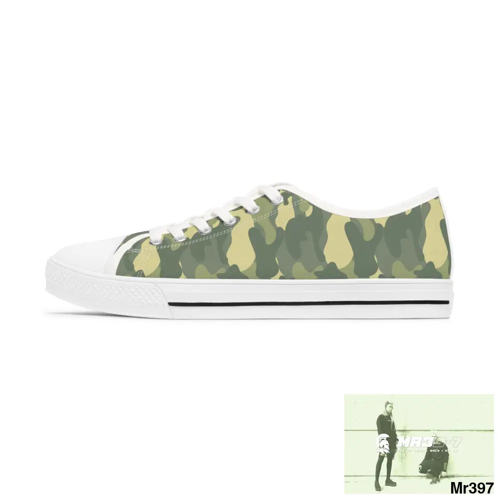Camo no 4 Women’s Low Top Sneakers Shoes