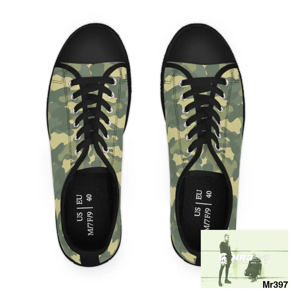 Camo no 4 Women’s Low Top Sneakers Shoes