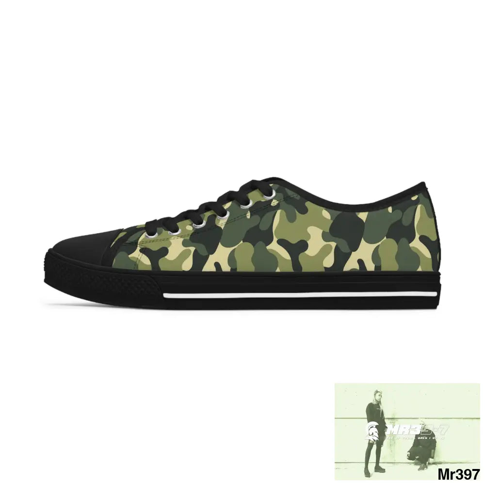 Camo no 5 Women’s Low Top Sneakers Shoes