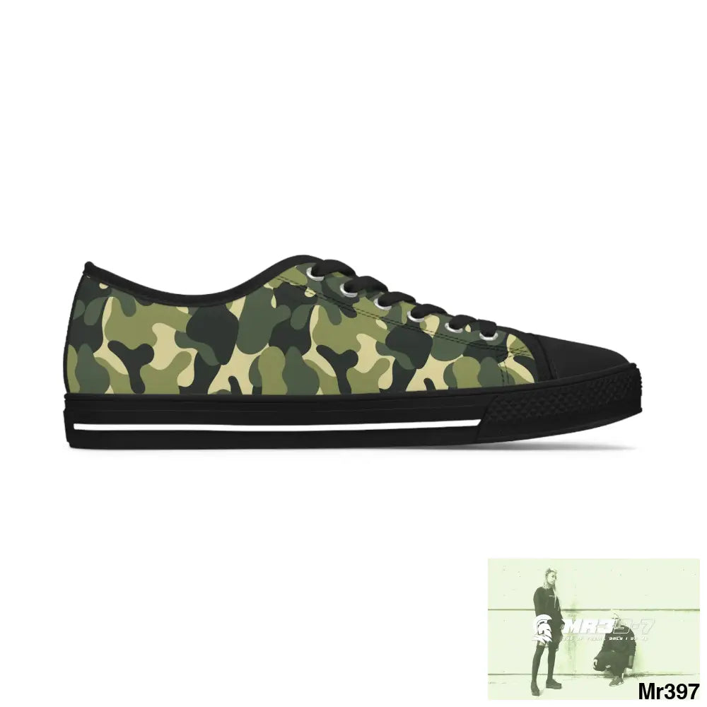 Camo no 5 Women’s Low Top Sneakers Shoes