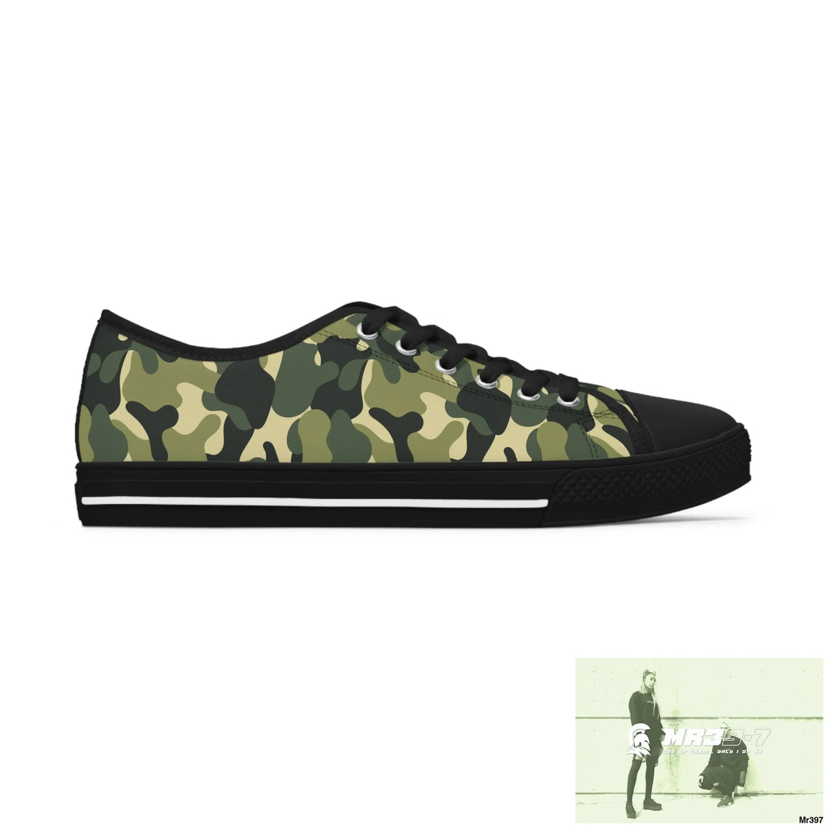 Camo no 5 Women’s Low Top Sneakers Shoes