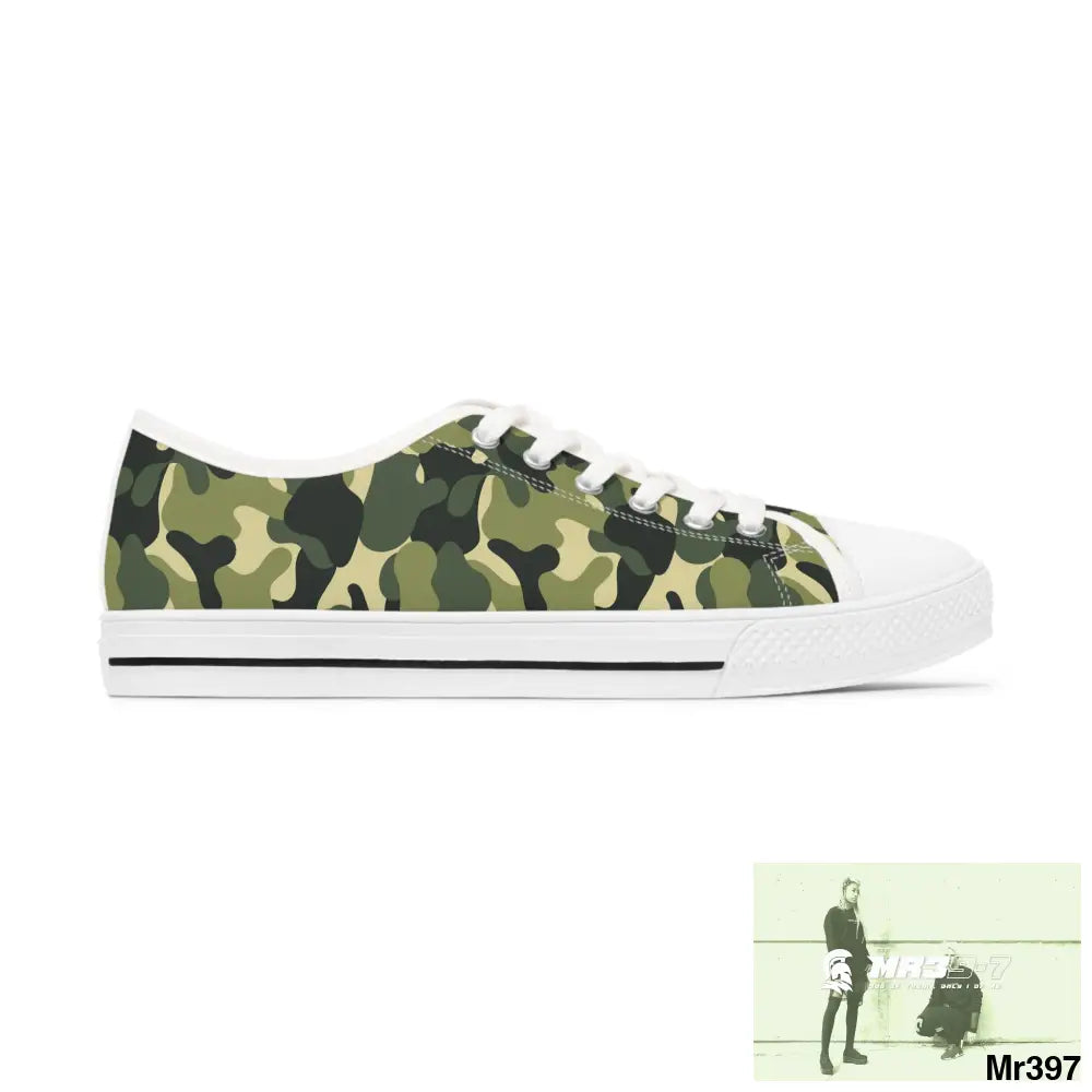 Camo no 5 Women’s Low Top Sneakers Shoes