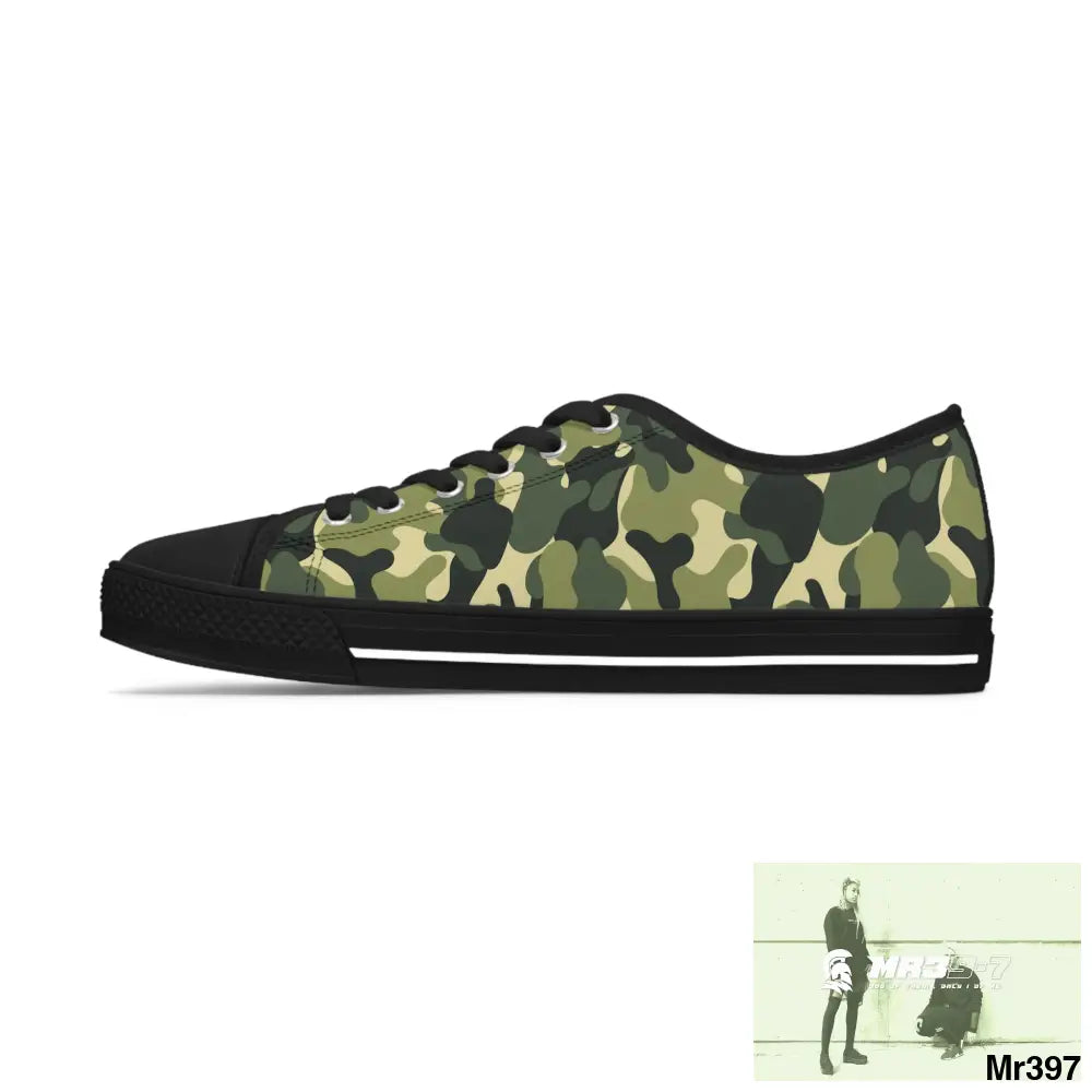 Camo no 5 Women’s Low Top Sneakers Shoes