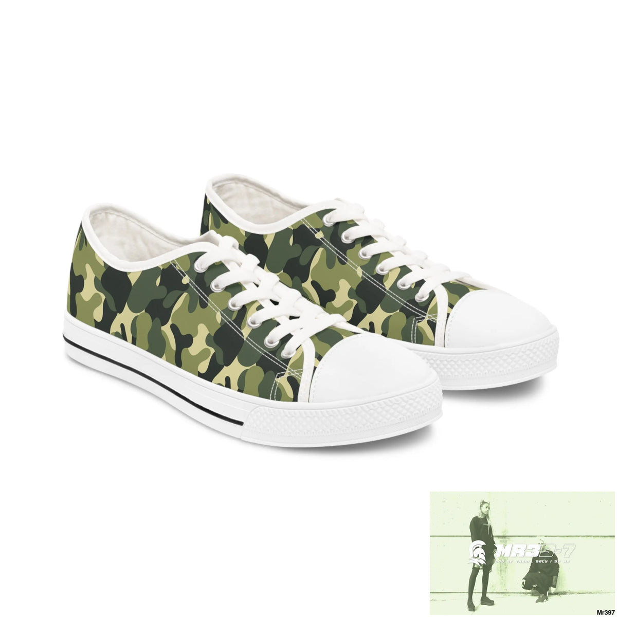 Camo no 5 Women’s Low Top Sneakers US 5.5 / White sole Shoes