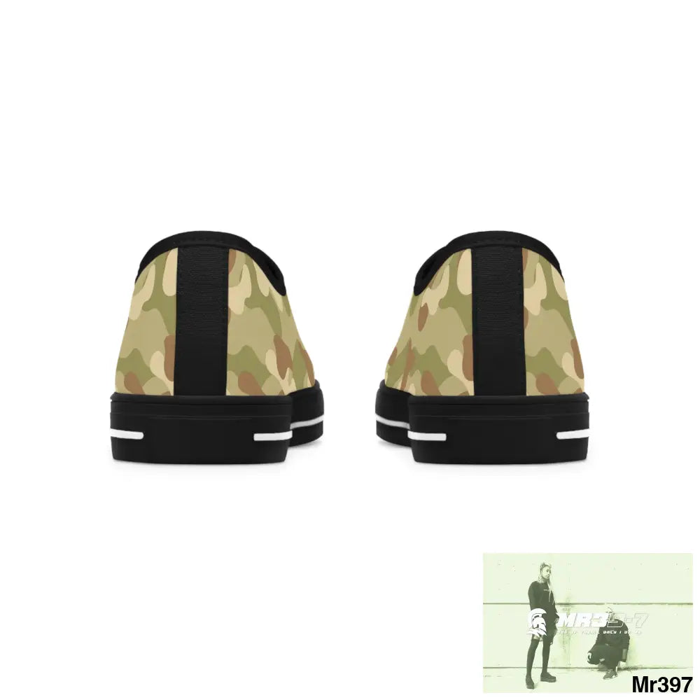 Camo no 8 Women’s Low Top Sneakers Shoes