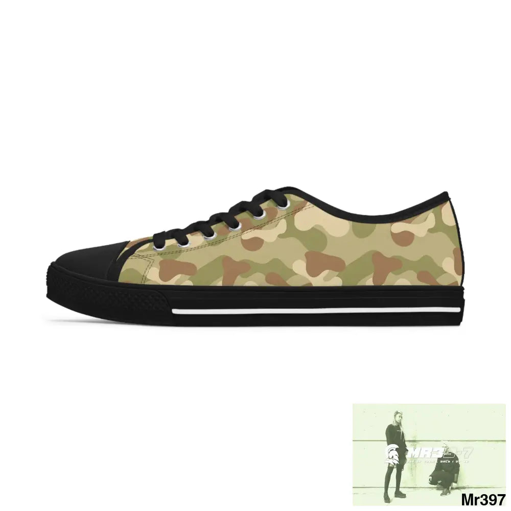 Camo no 8 Women’s Low Top Sneakers Shoes