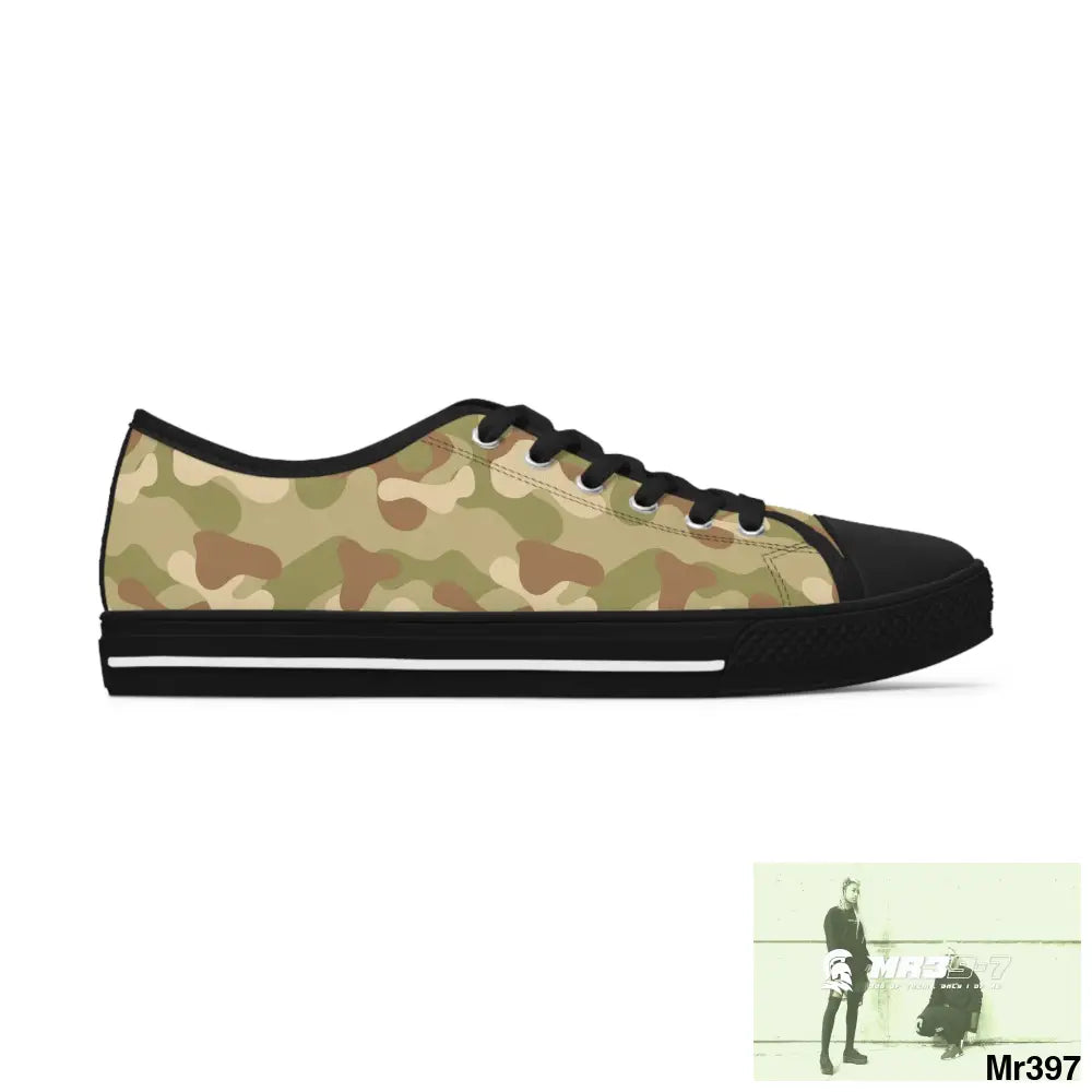 Camo no 8 Women’s Low Top Sneakers Shoes